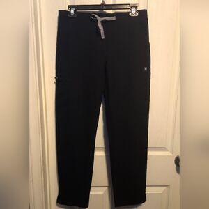 Figs Black Wide Leg Pants